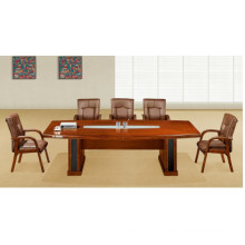 Antique Small Walnut Solid Wood Veneer Conference Table
